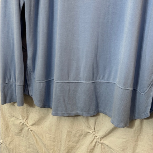 Threads 4 Thought Light Blue Long Sleeve Tunic Sweatshirt - Picture 5 of 8